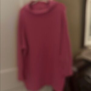 Free People Ottoman Slouchy Tunic in Electric Pink Size Large